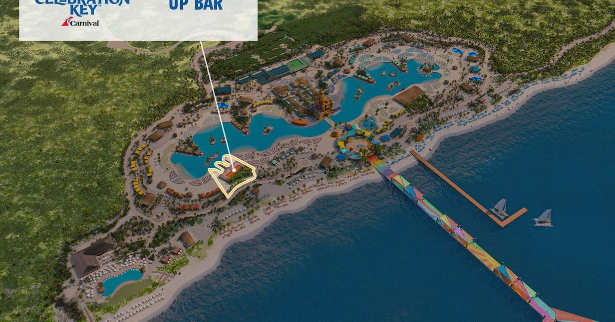 Float the world's largest swim-up bar at Calypso Lagoon