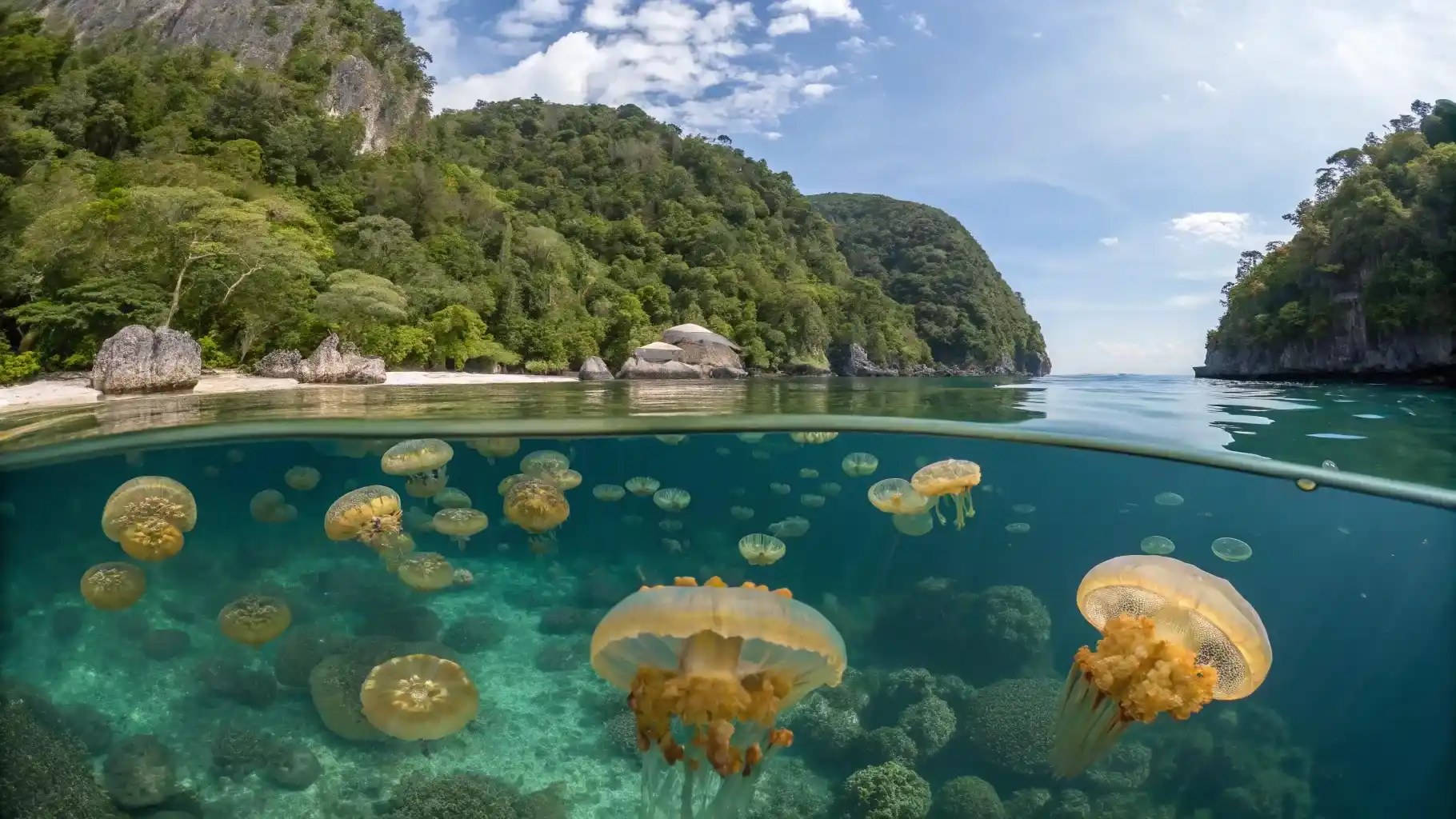 Lenmakana Jellyfish Lake: Guided Snorkel with Stingless Jellies