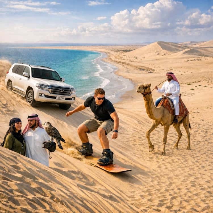Exclusive 4WD Safari to Inland Wildlife Reserve & Sundowner