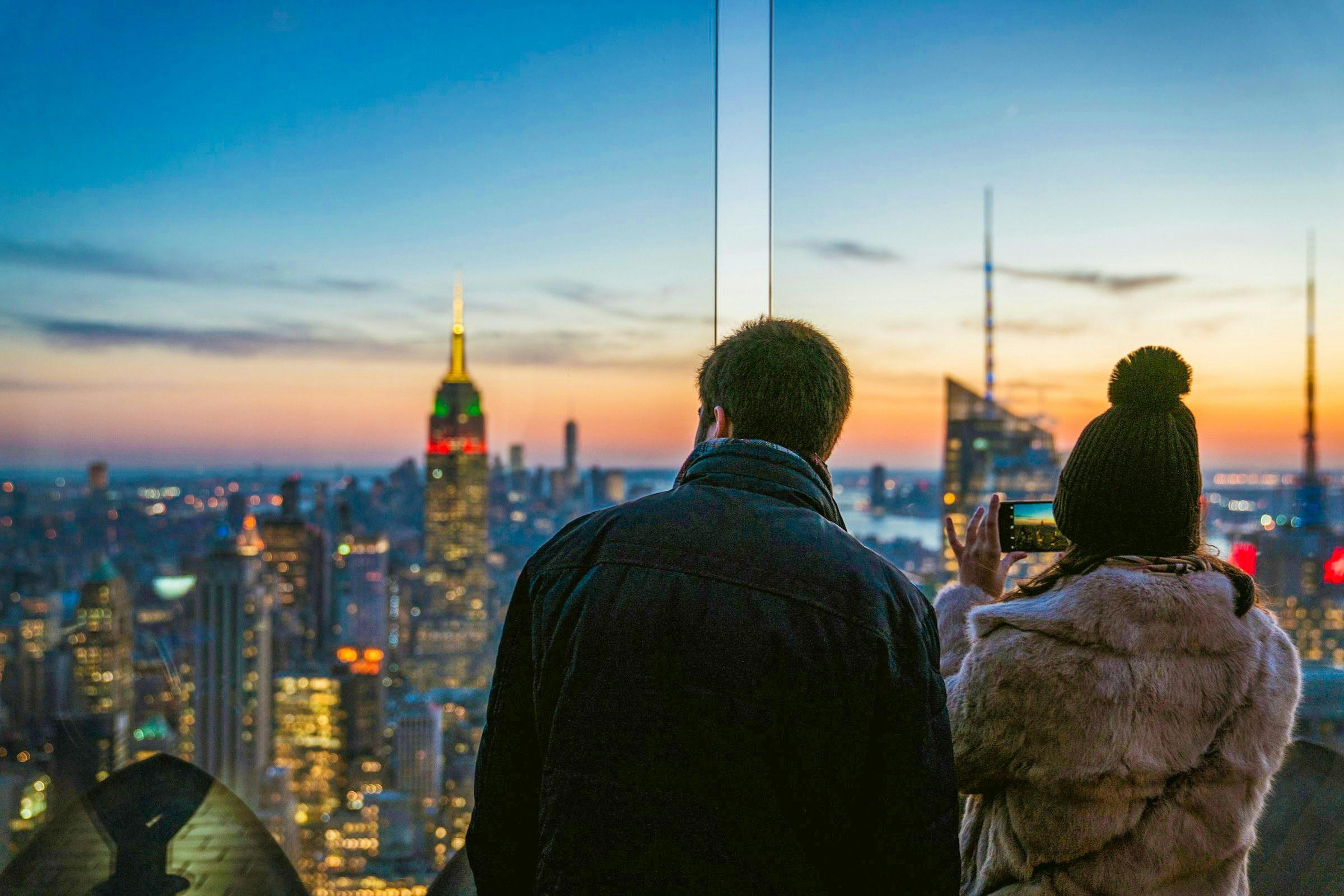 Sunset Cocktails at Top of the Rock, Rockefeller Center