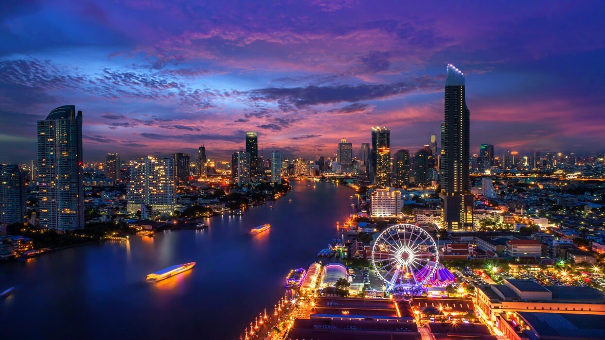 Wat Arun & Chao Phraya River at Golden Hour