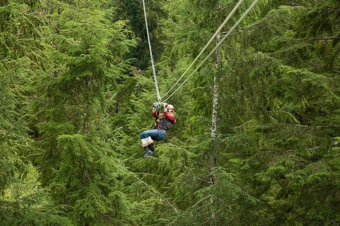 Zipline Canopy Adventure Over the Rainforest Valley