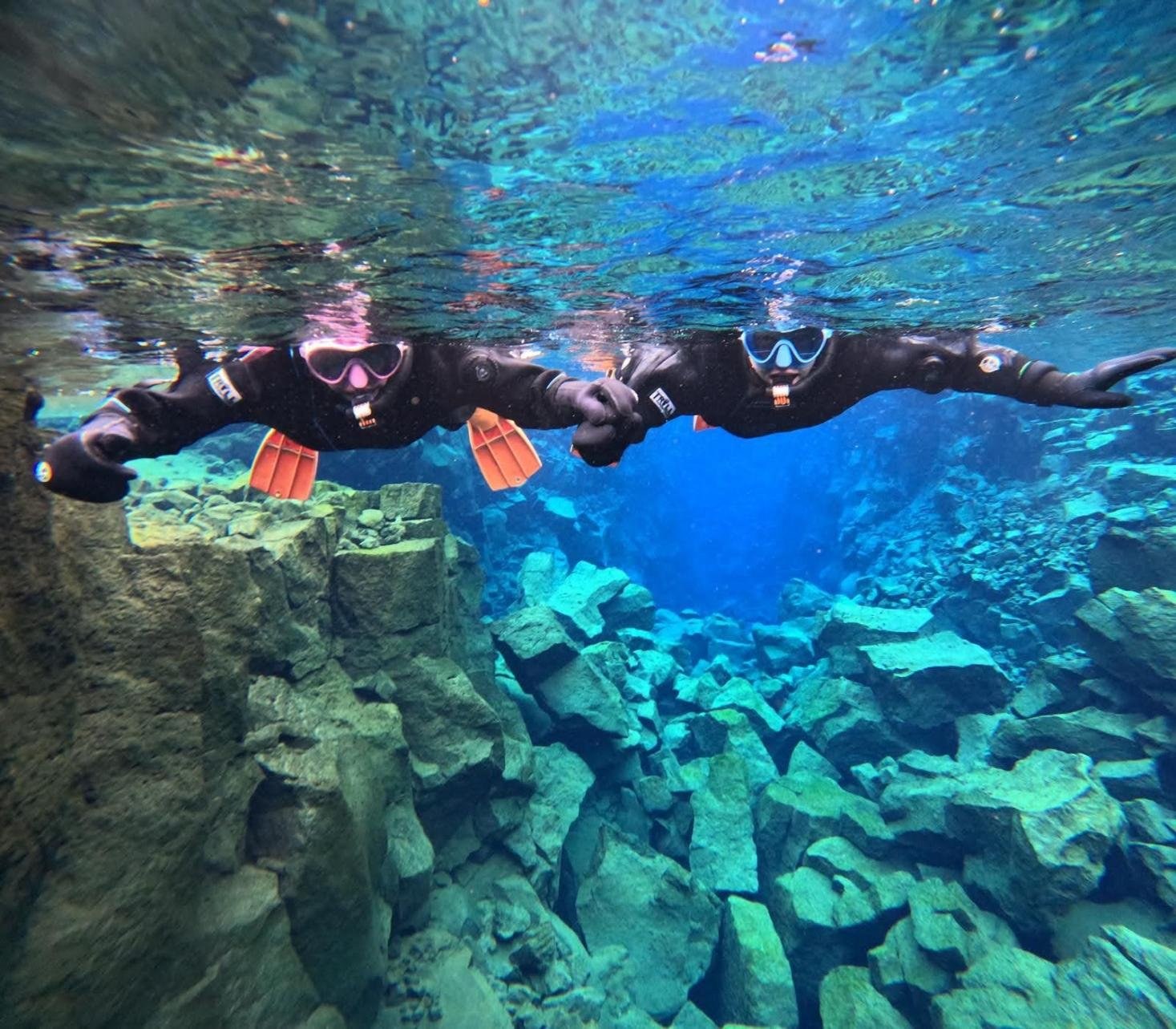 Silfra-Style Fissure Snorkel Between Two Continents