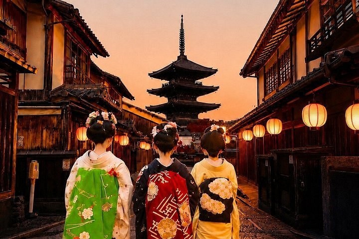 Kyoto by Kimono: Private Geisha District Twilight Walk