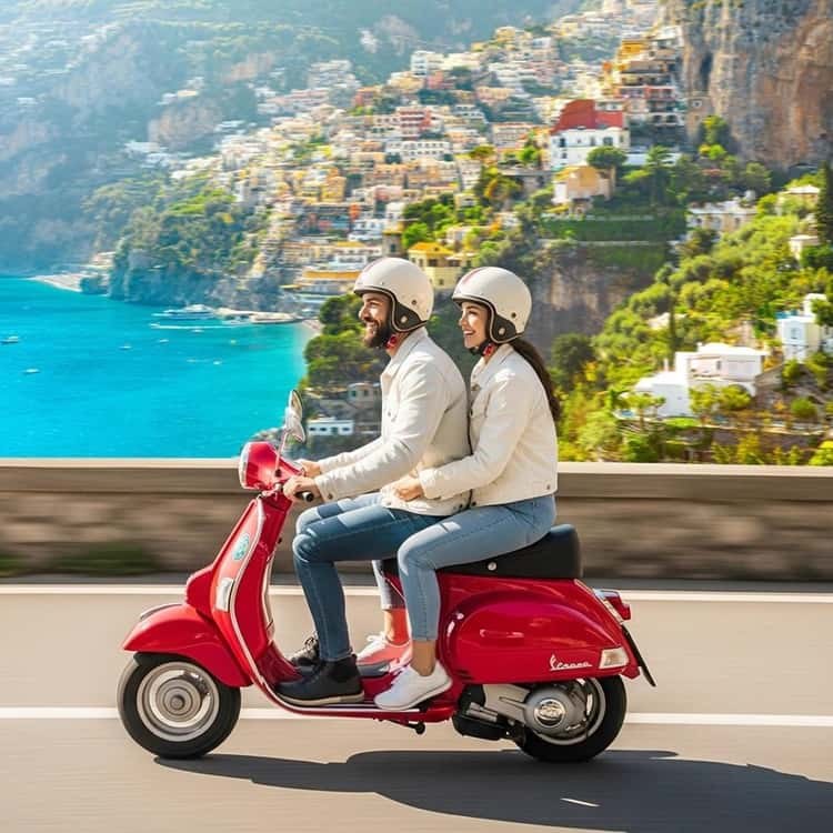 Amalfi Coast by Private Vespa or Convertible